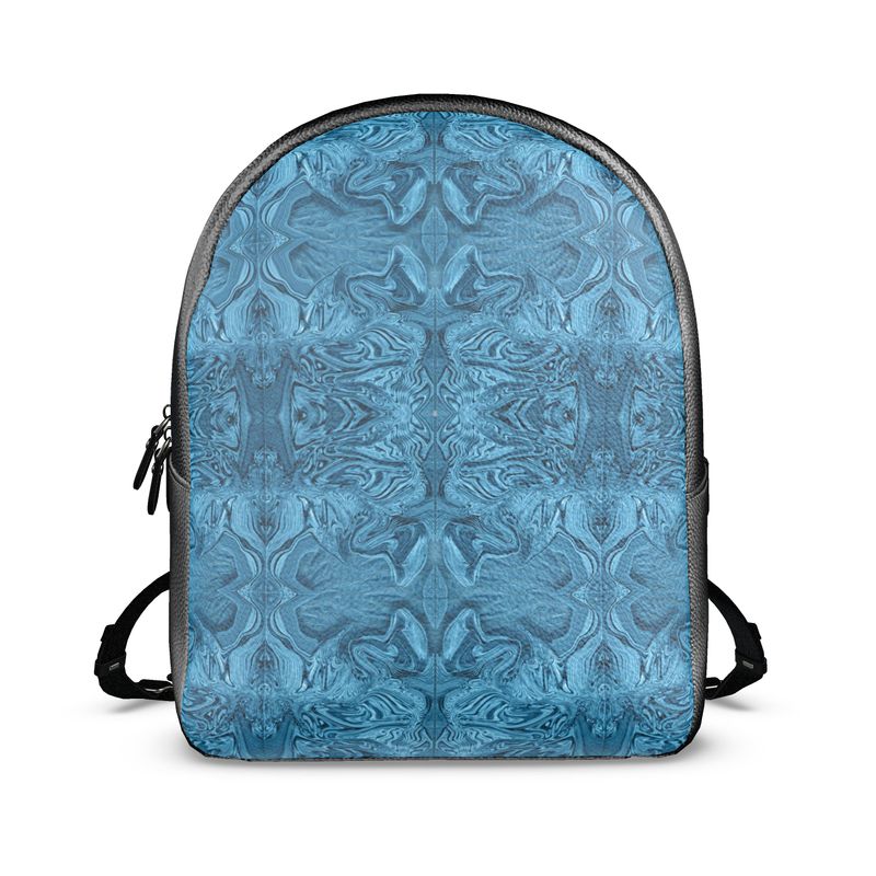 Blue Denim Design Colville Leather Backpack