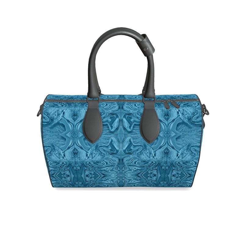 Blue Denim Design Duffel Bag