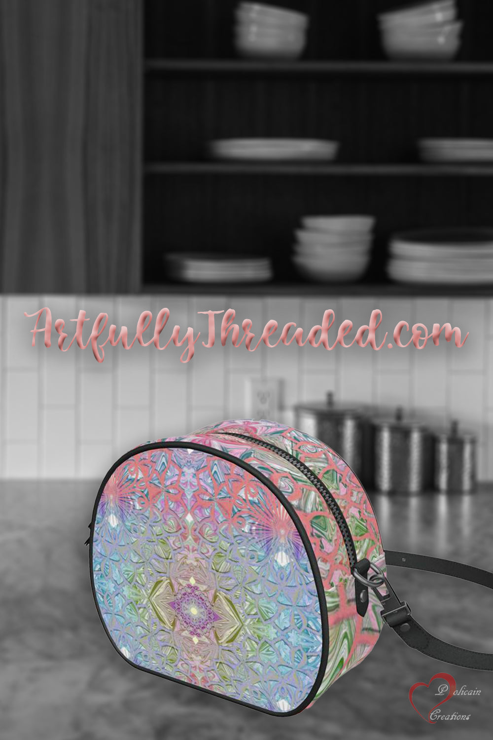 Pretty in Pastels Round Box Bag